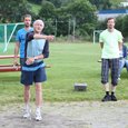 Sigmund Måseide kaster. Torvikbukt Open 2011, foto Bente Engdahl.
