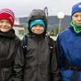 Brødrene fv Linus (8), Sander (10) og Eskil Engdahl (12) gikk 3 topper i år, Holtafjellet, Storlimanen og Nebba. Torvikbukt 6 topper 8.september 2012.